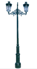 Antique Dual Arm Cast Iron Light Pole Aganist Wind Pressure Of 160Km/H